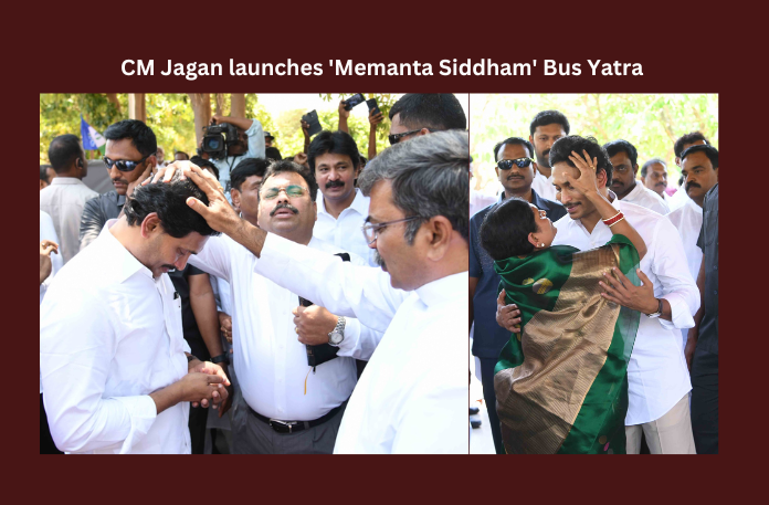 CM Jagan launches ‘Memanta Siddham’ Bus Yatra 