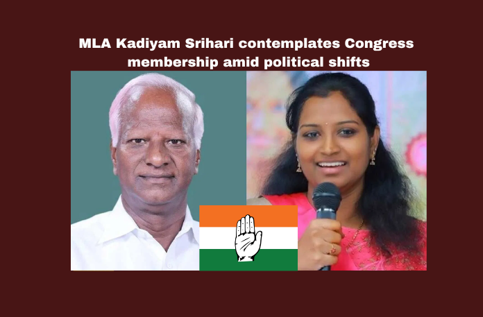 MLA Kadiyam Srihari Contemplates Congress Membership Amid Political Shifts