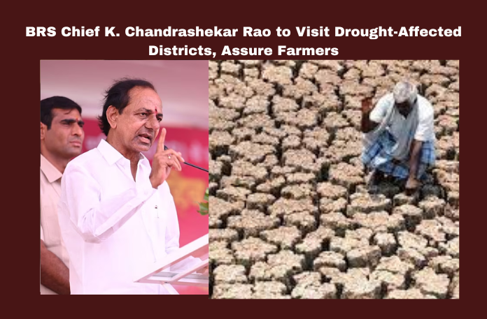 BRS Chief K. Chandrashekar Rao to Visit Drought-Affected Districts, Assure Farmers