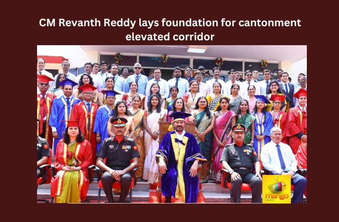 CM Revanth Reddy lays foundation for cantonment elevated corridor