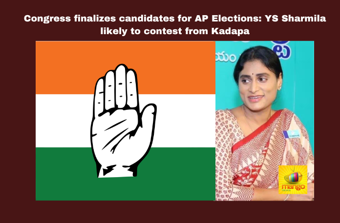 Congress finalizes candidates for AP Elections: YS Sharmila likely to contest from Kadapa