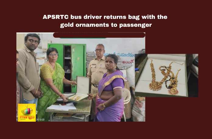 APSRTC bus driver returns bag with the gold ornaments to passenger