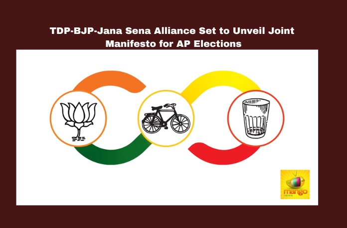 TDP-BJP-Jana Sena Alliance Set to Unveil Joint Manifesto for AP Elections