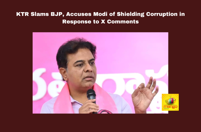KTR Slams BJP, Accuses Modi of Shielding Corruption in Response to X Comments