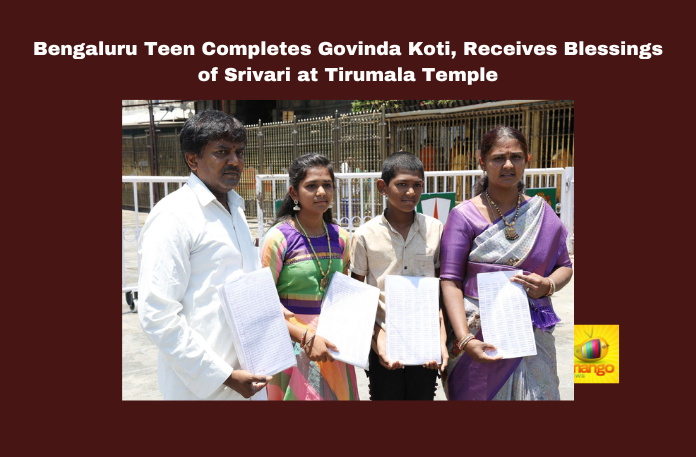 Bengaluru Teen Completes Govinda Koti, Receives Blessings of Srivari at Tirumala Temple